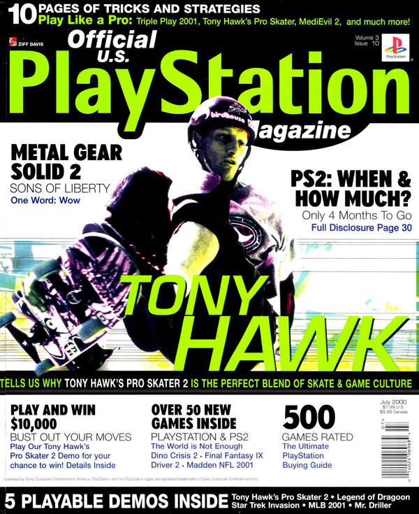 Official U.S. PlayStation Magazine Issue 034 (July 2000) cover